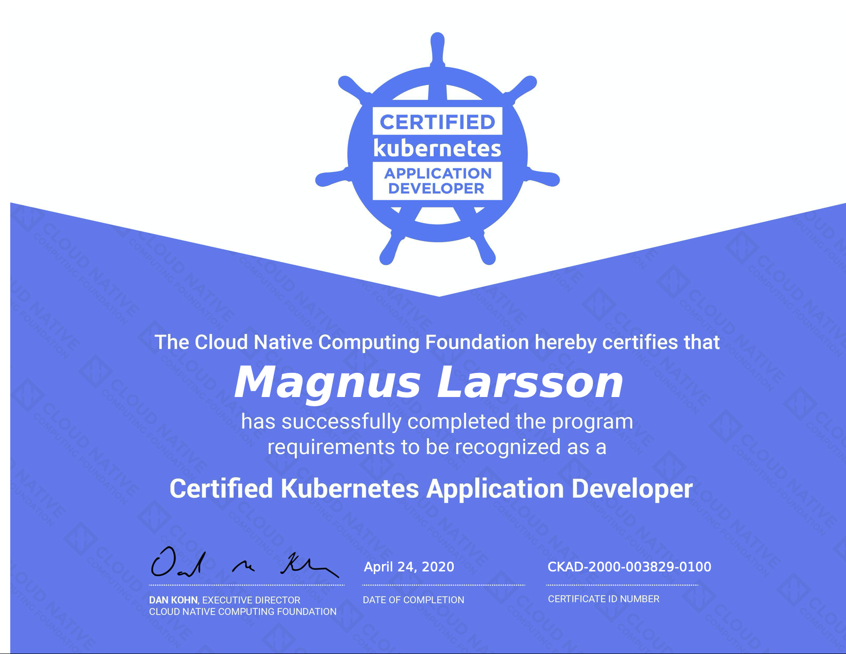 CKAD_Certificate_ML